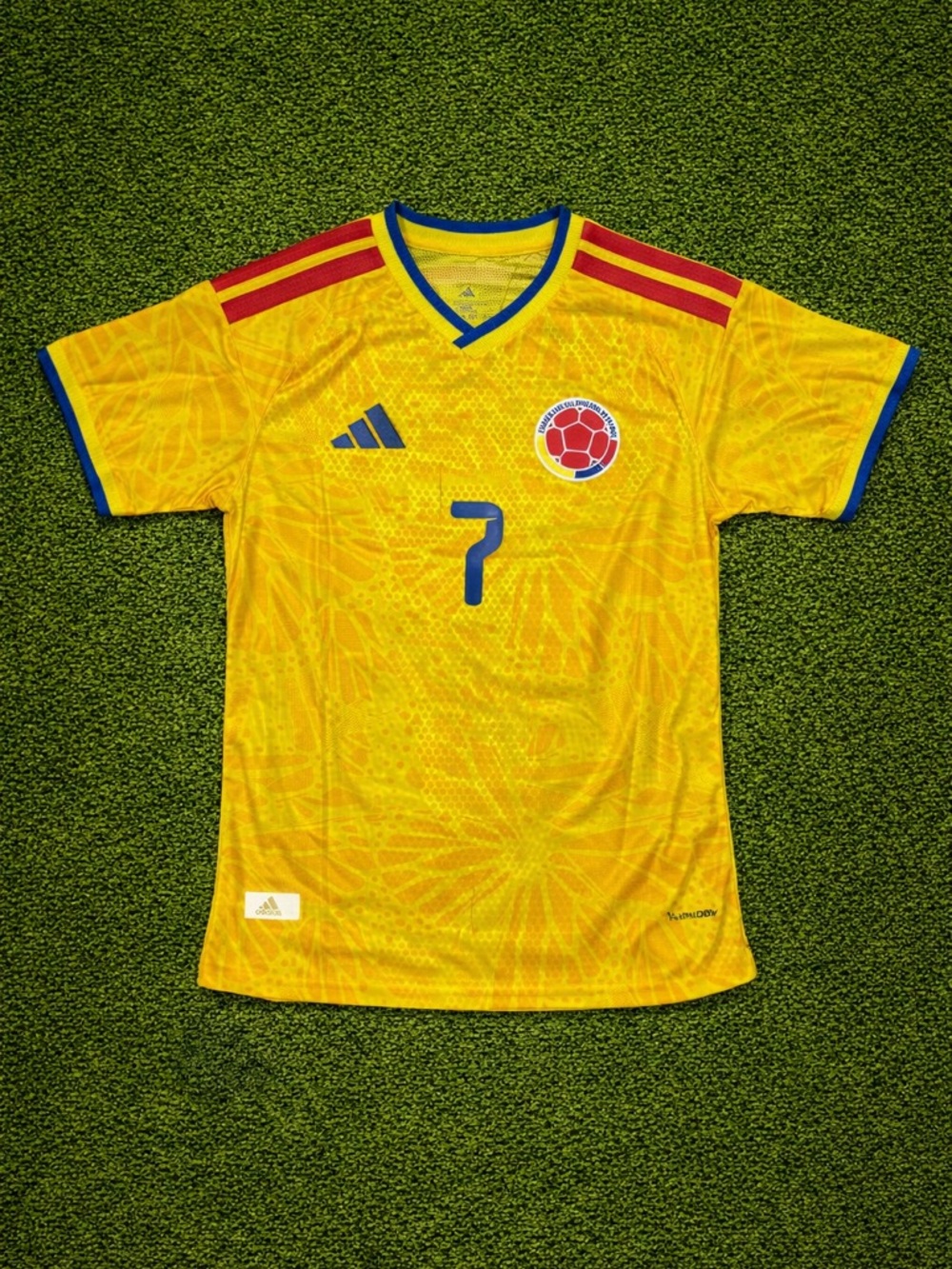 Luis Díaz #7 Colombia National Team Yellow Home Soccer Jersey
